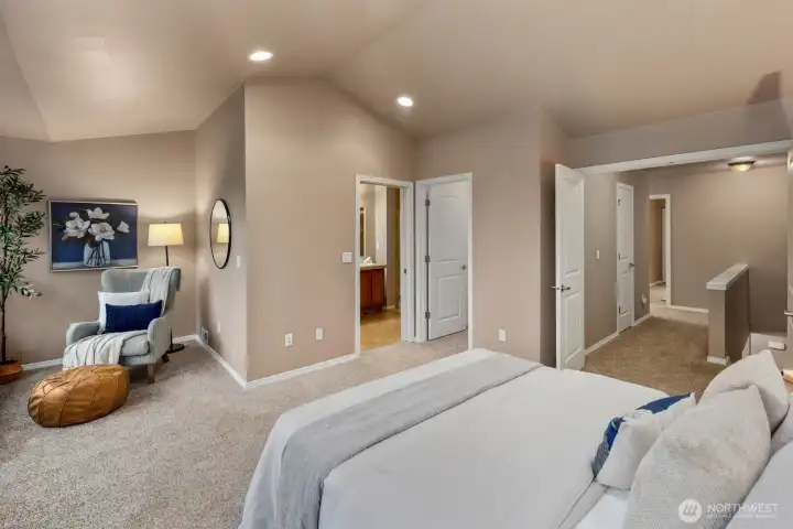 Luxury bedroom layout