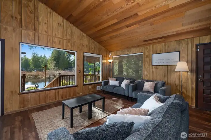 Cedar ceiling