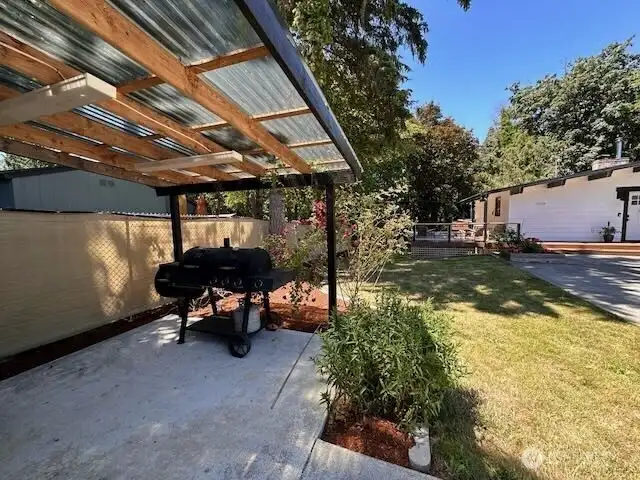Covered BBQ area