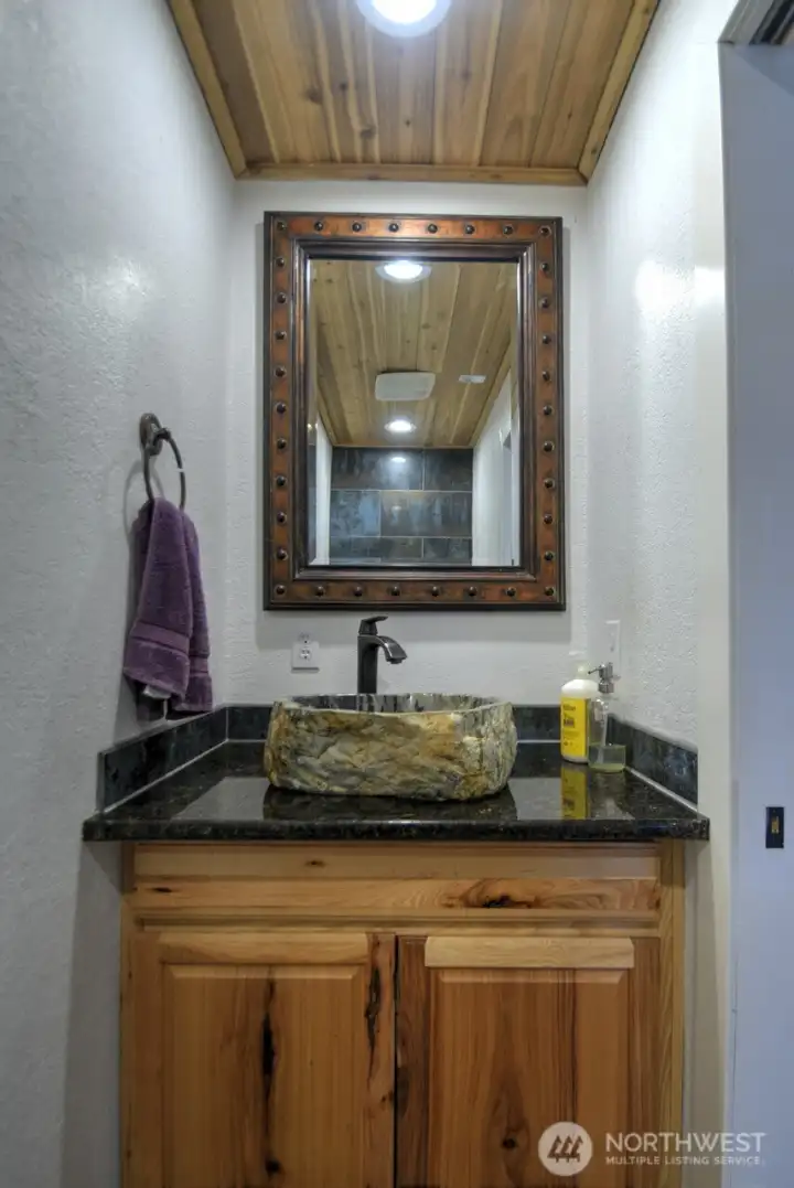 Powder room on main floor