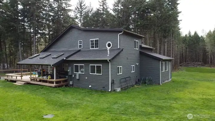 Rear exterior of home