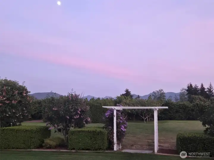 Mountain shot at twilight