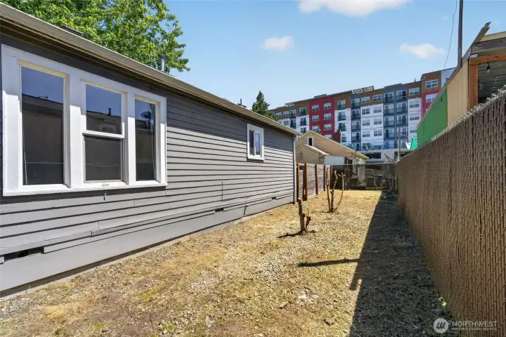 Side Yard with Fruit Trees