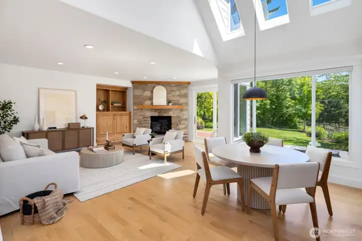 Hardwoods extended to every room on main floor and upper floor as well