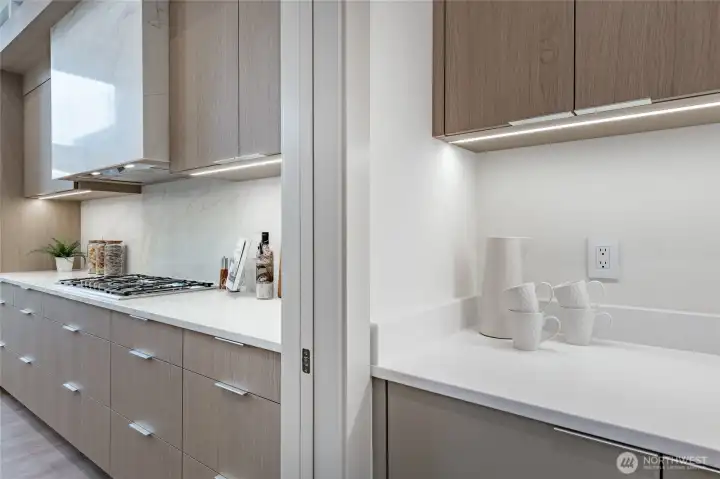 Pantry looking back at kitchen
