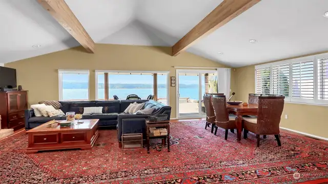 Open and bright living and dining areas. View windows out to your new Hood Canal views.