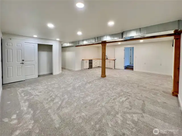 Great Room on lower level.