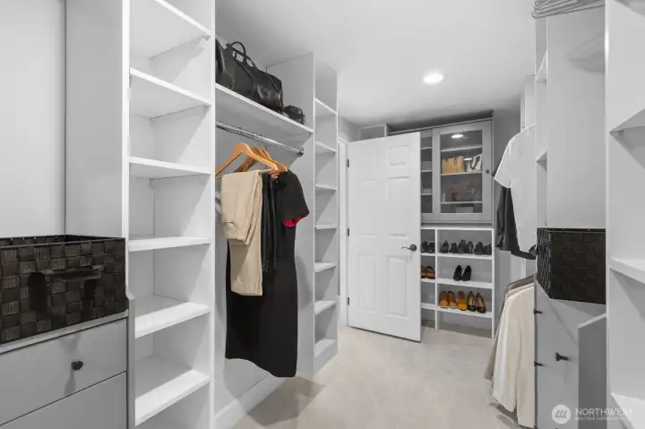 Walk-in closet.
