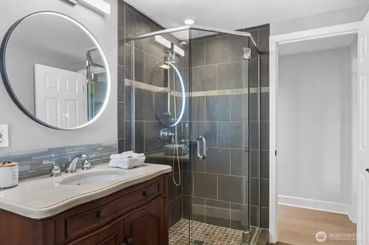 Lower level bathroom.