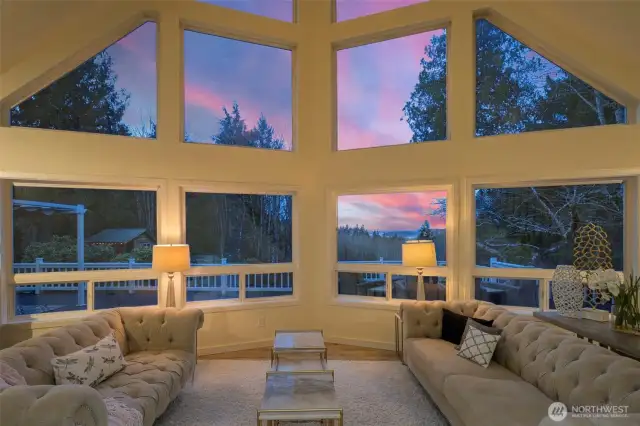 Gorgeous sunsets overlooking the Hood Canal.