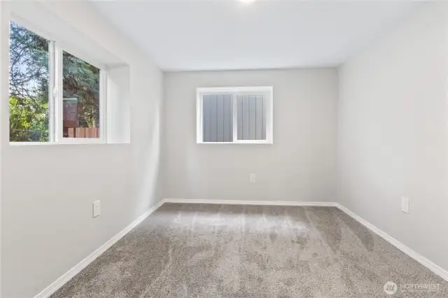 Bedroom #2 on Lower Level w/New Carpet, Paint, Recessed Lighting