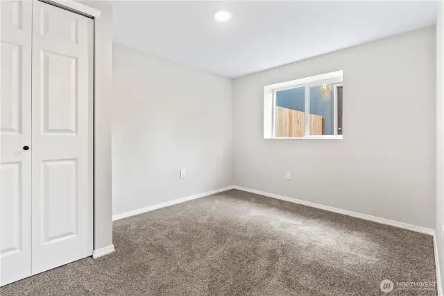 Bedroom #3 on Lower Level w/New Carpet