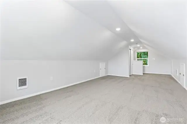 Upstairs is a HUGE 4th Bedroom or Family Room w/New Carpet