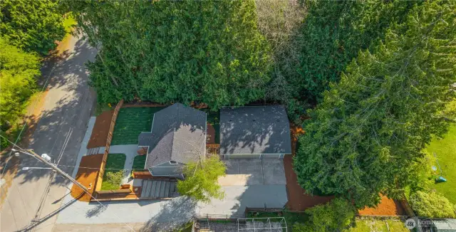 Aerial shows just how well this property is laid out.