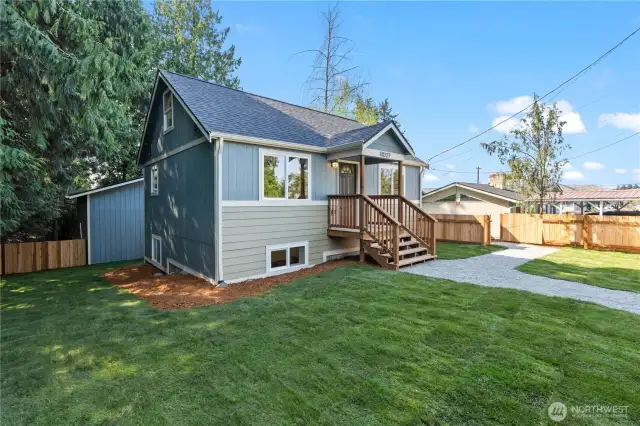 Brand New Fencing, Lawn and Walkways.