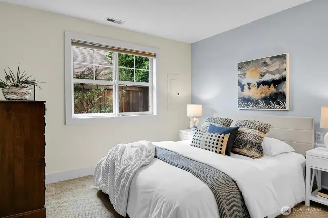 This is a close up of the guestroom. Quiet, peaceful and western exposure.