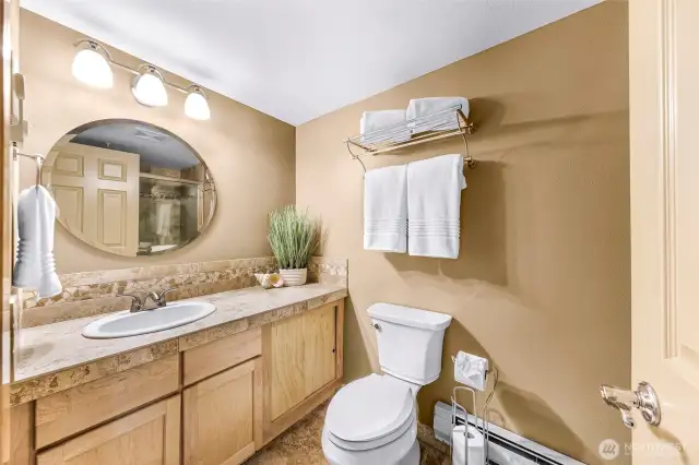 Guest bath with large walk-in shower