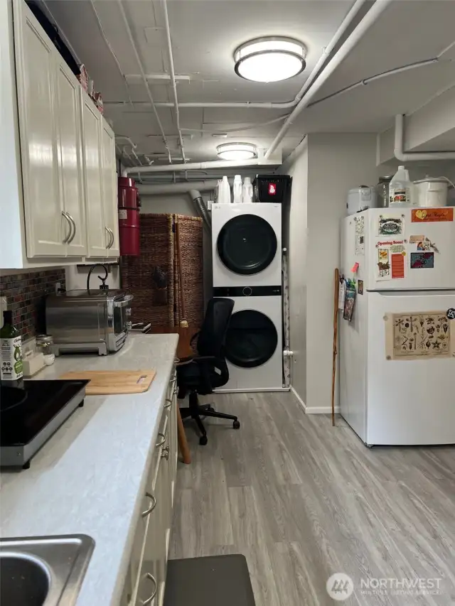 downstairs kitchen and laundry