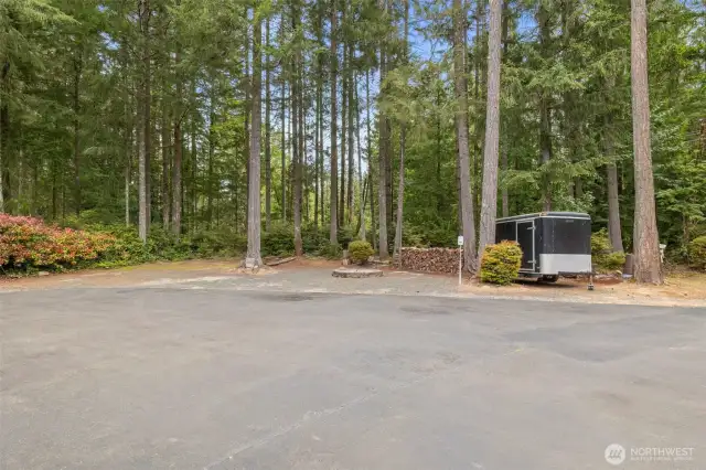 Fire pit and extra parking