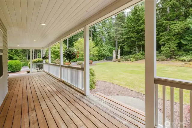 Enjoy all seasons from the covered wraparound front porch.