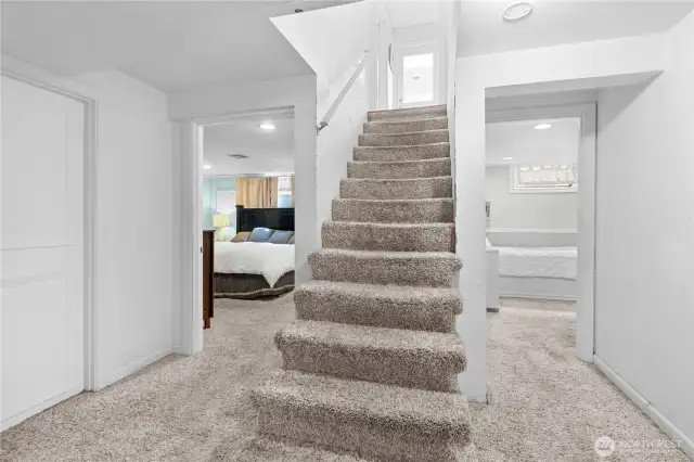 Head downstairs