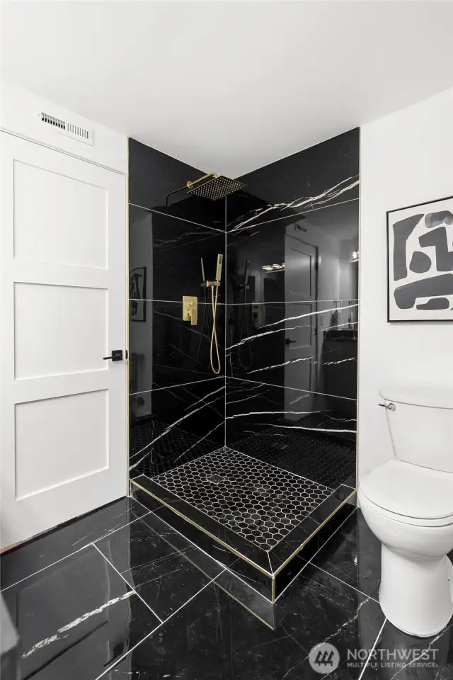 Lower level bath