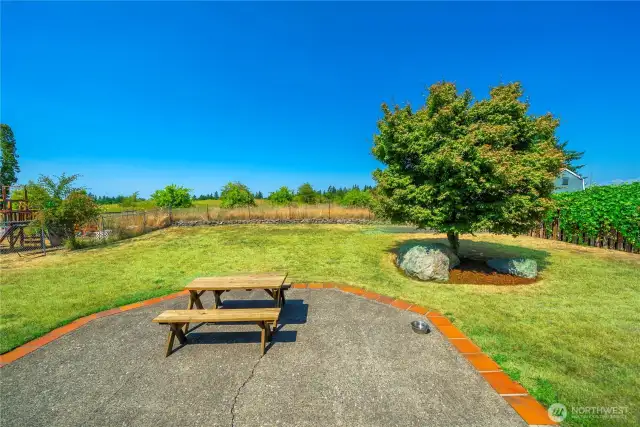 No rear neighbors, just peace, privacy and open views. Peek a boo view of the mountains and fabulous sunsets.