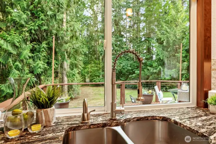 Imagine cooking with this outlook as your backdrop.