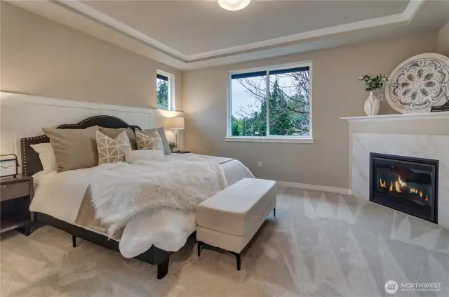 Can you say spectacular? The details are unmatched including the custom-installed wainscotting and warm gas log fireplace.