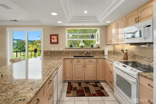Spacious kitchen