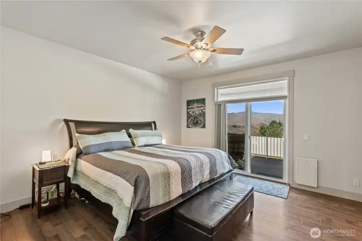 Primary Bedroom with slider to the covered deck