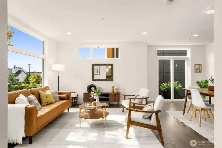 Huge windows throughout