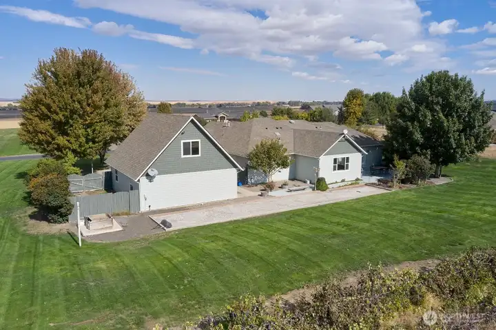 Aerial View of back of home