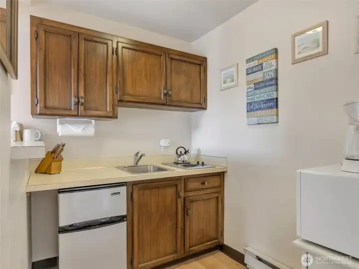 Kitchenette in unit 419.