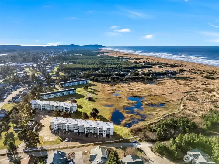 The Breakers, building D, with units 419 and 420 towards the bottom of the screen.