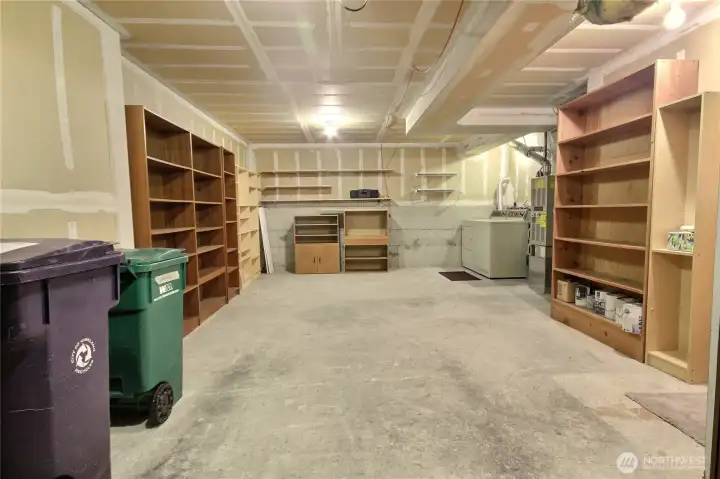 The garage is extra long and very spacious.