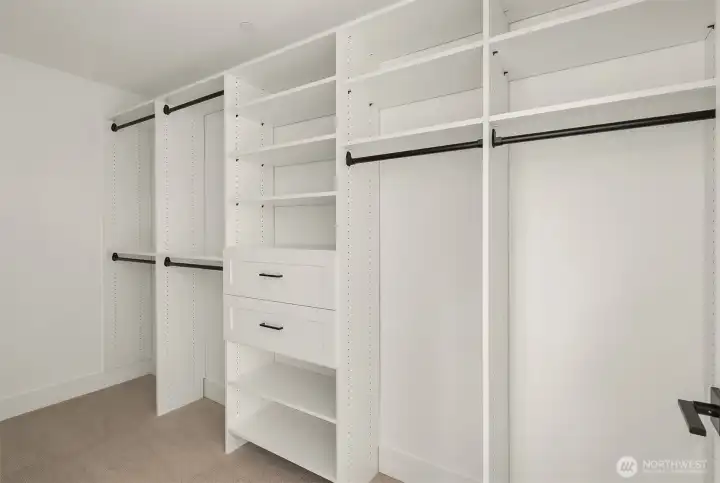 Primary closet