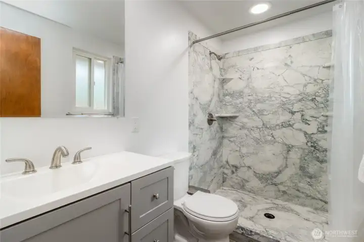 Updated primary bathroom