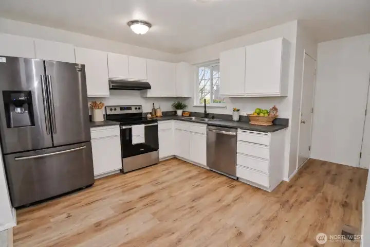 Virtually staged Kitchen