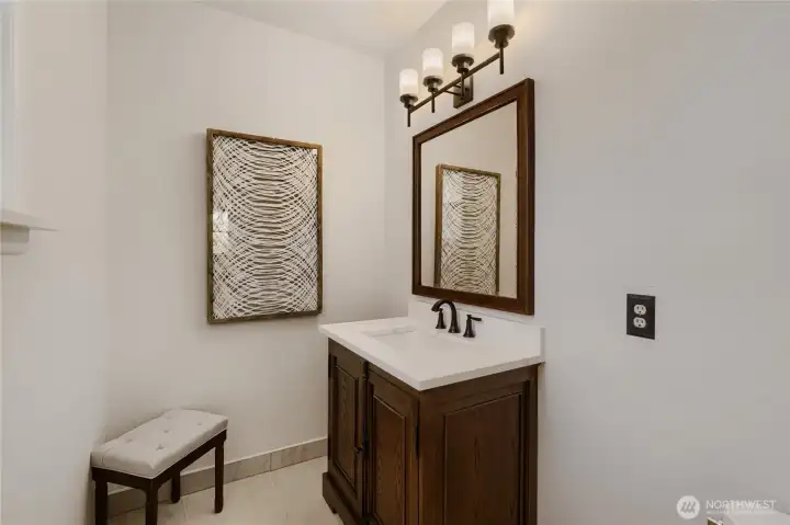 This first floor bathroom is representative of the other bathroom that have also been updated.