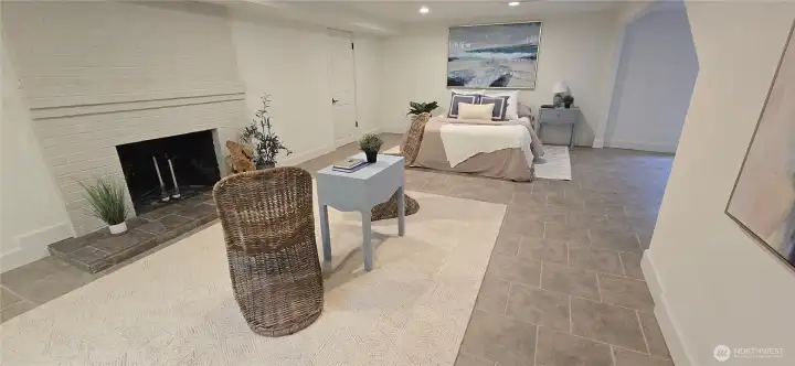 An excellent opportunity for multi-generational living...or perhaps a game room...with it's available utility room. you have a wine cellar, gym or hobby room.