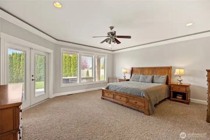 Primary Bedroom w/ patio access
