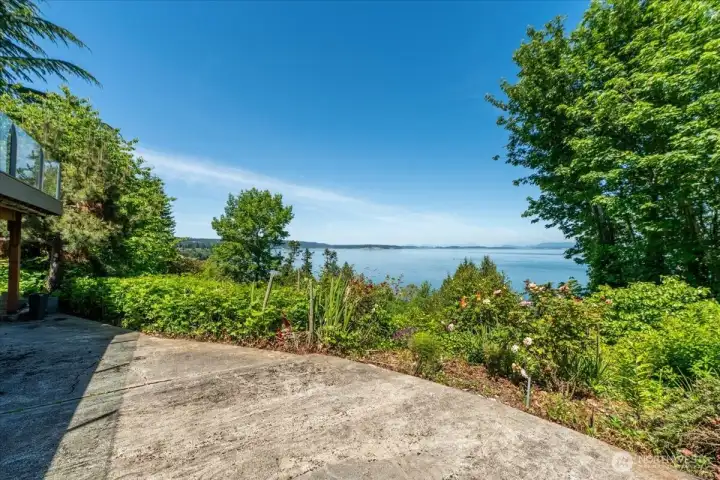 View from lower-level patio.