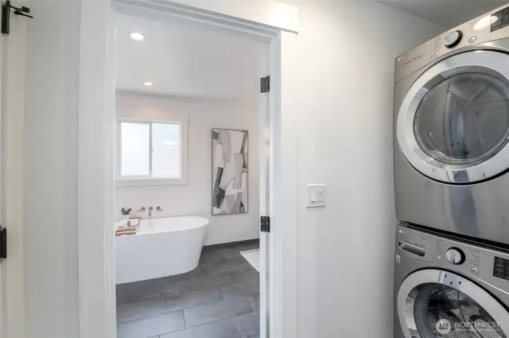 Enjoy the convenience of the washer and dryer on the second floor.