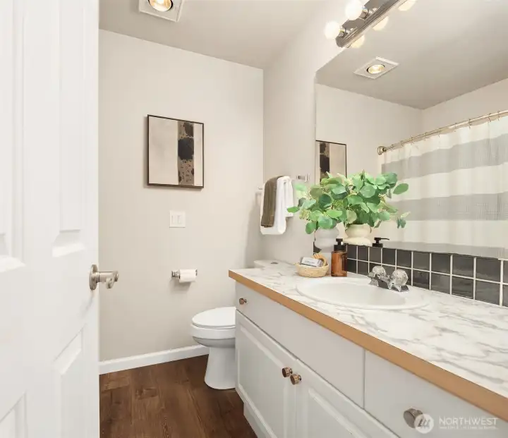 Upstairs bathroom.