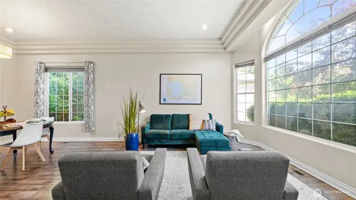 Picture window in formal living