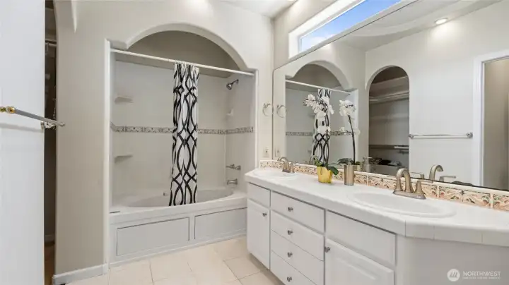 Primary ensuite with natural light