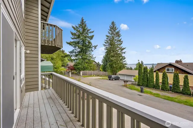 Main level front deck
