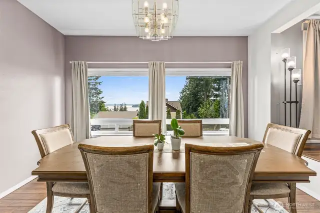 Puget sound view from the formal dining room