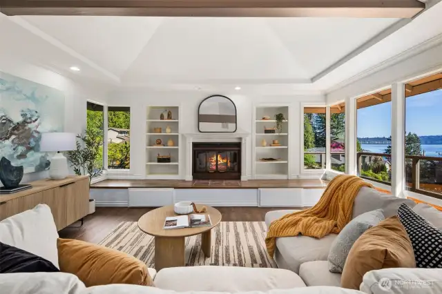 Wonderfully open floorplan allows you to take in the views and enjoy the natural light that comes in from all of the windows